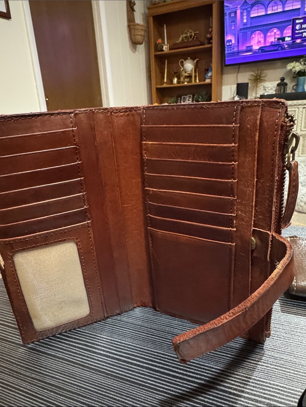 Lucky Brand Brown Leather Men's Wallet Clutch - Picture 4 of 5